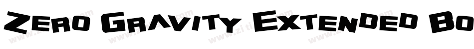 Zero Gravity Extended Bold Italic字体转换